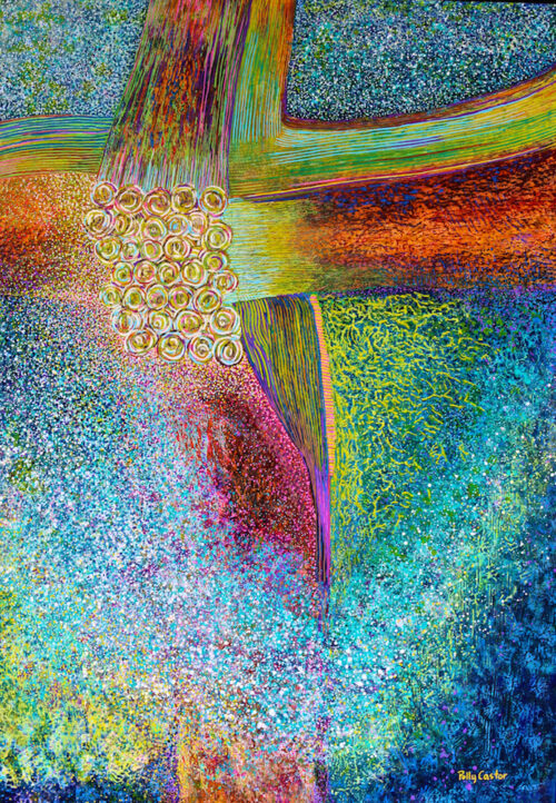 Nexus painting by Polly Castor