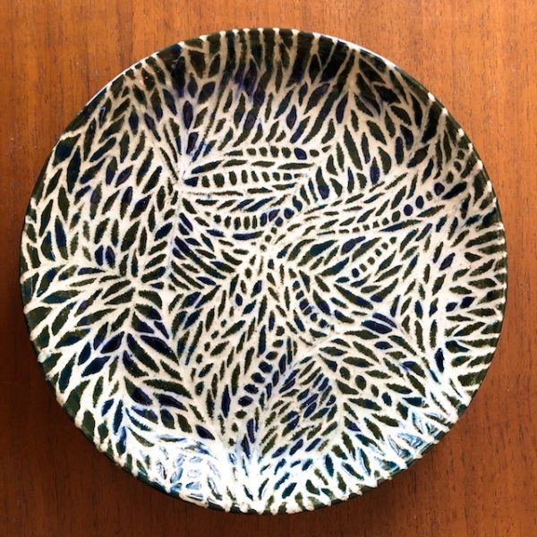 Polly Castor sgraffito pottery available