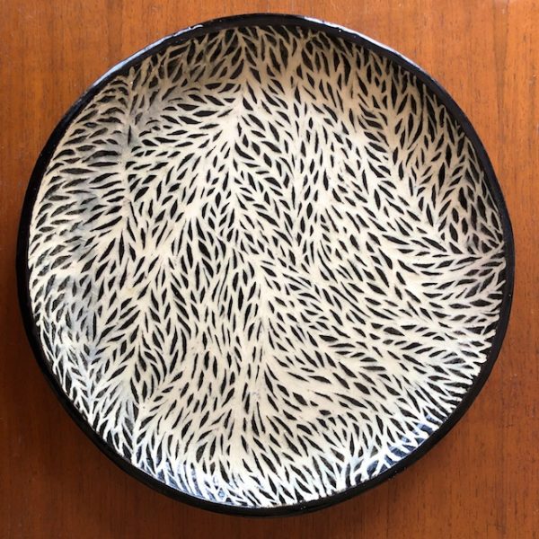 Polly Castor sgraffito pottery available