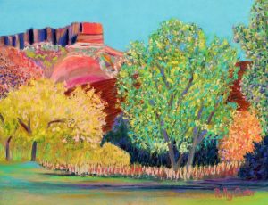 Changing Seasons in the Palo Duro Canyon (pastel) by Polly Castor