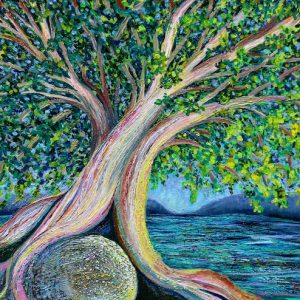 Tree of Life (oil painting) by Polly Castor