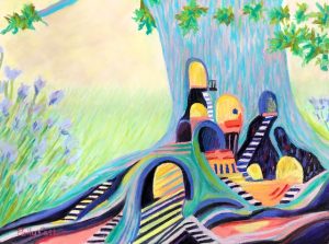 Childhood Imagination (pastel) by Polly Castor