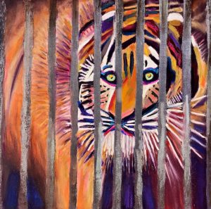 Captivity (pastel) by Polly Castor