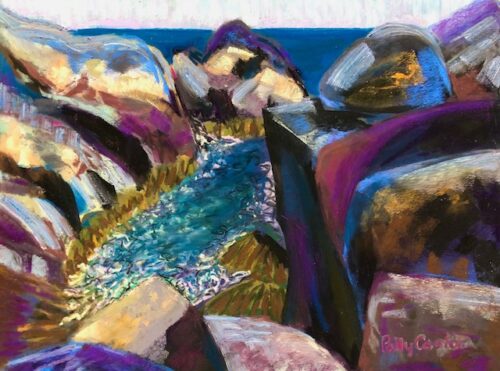 Squeeker Cove, Monhegan painting