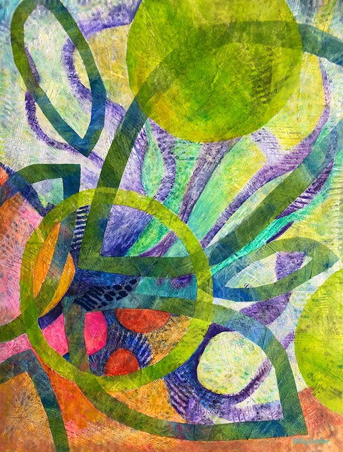 Spring Growth, painting by Polly Castor