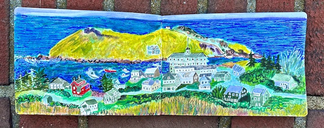 Travel Journal Page (Cassis, France), by Polly Castor