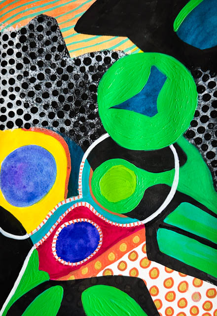Sorting things out painting acrylic