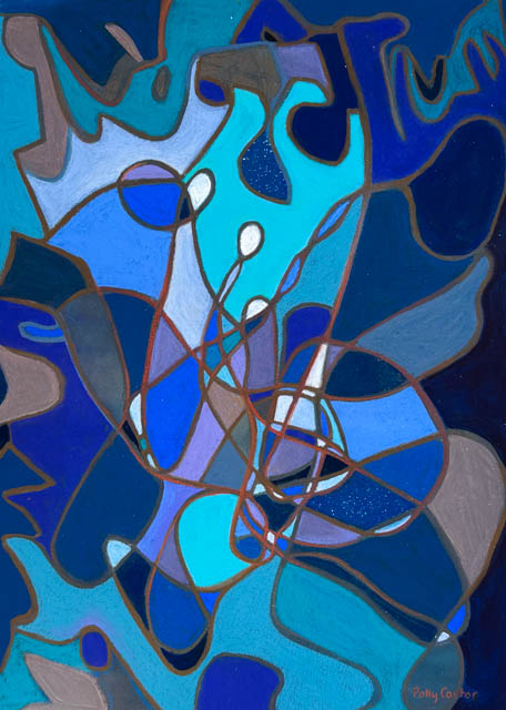 Entwined, painting by Polly Castor