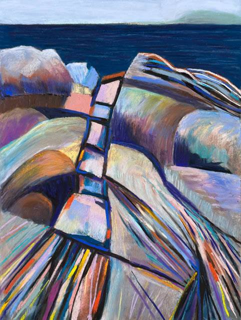 Rocks at Birch Point by Polly Castor