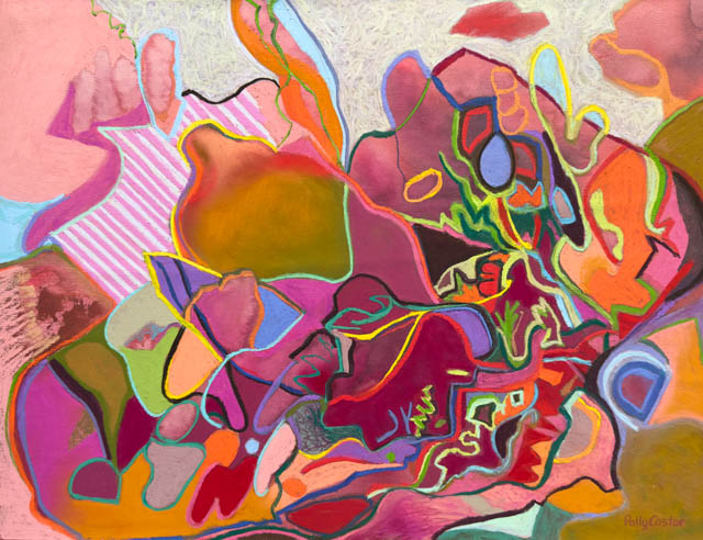 The Comforts of Pure Love, painting in pastel by Polly Castor