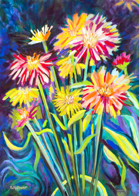 A Bouquet for You, painting by Polly Castor
