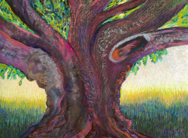 Laudholm Copper Beech tree Laudholm Copper Beech tree, painting by Polly Castor